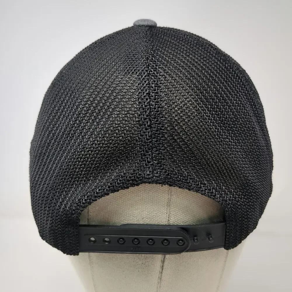 Caterpillar Trucker Hat Gray Black One Size Mesh Back Flexfit Snapback Workwear
